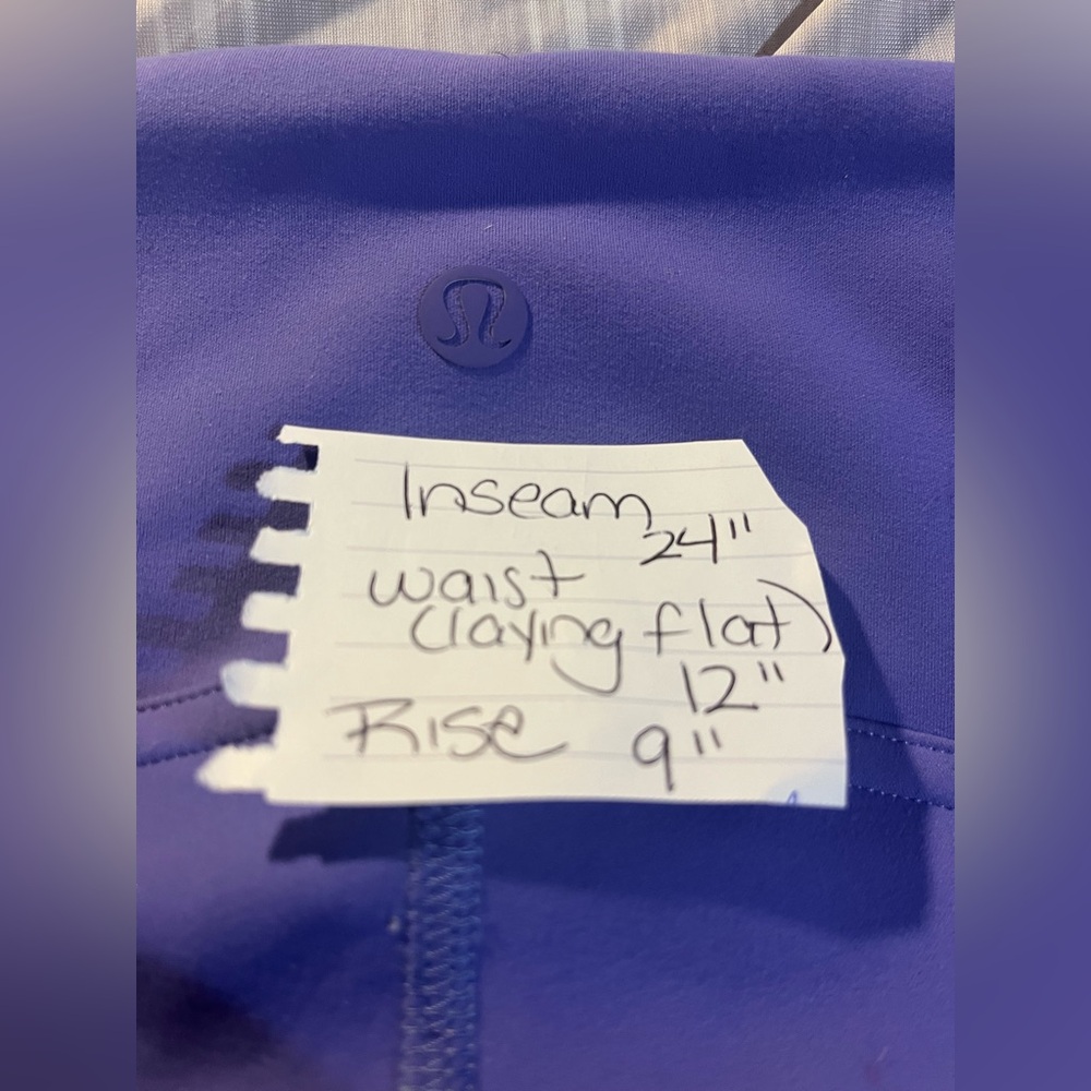 Lululemon InStill High Rise Tights Leggings Charged Indigo 25” Size 6 - Picture 4 of 8